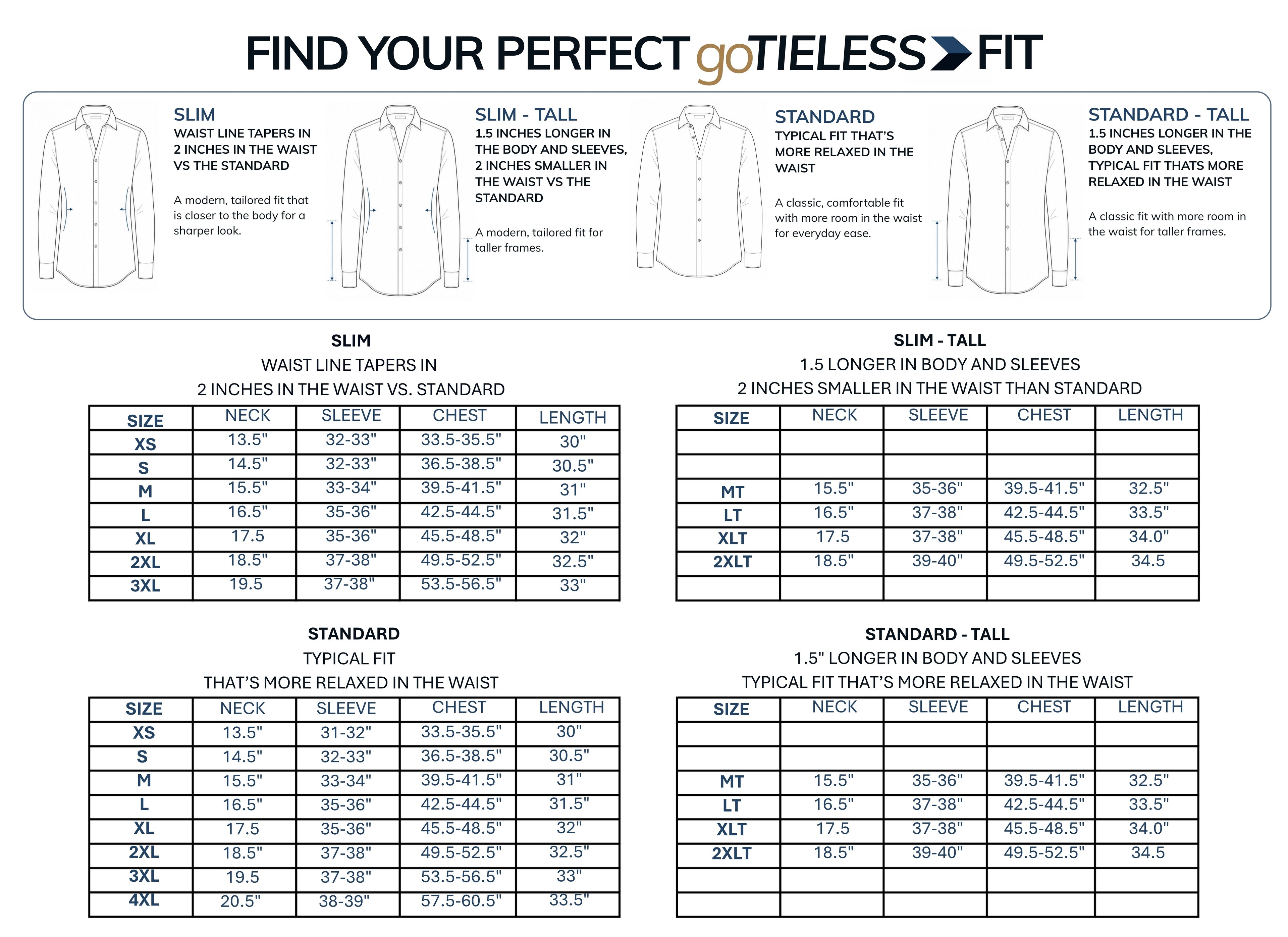 goTIELESS Ultimate Dress Shirt (White)